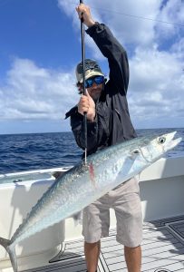 Angler with a nice kingfish caught off Miami